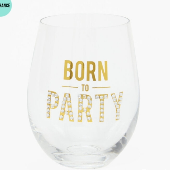 BORN TO PARTY GLASS SET - 2 PACK - Picture 2 of 2